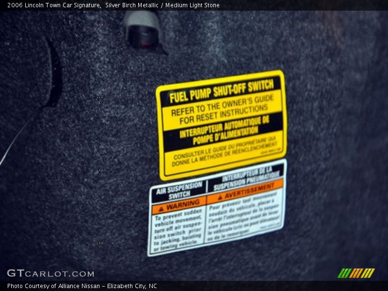 Silver Birch Metallic / Medium Light Stone 2006 Lincoln Town Car Signature