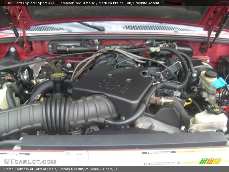 Toreador Red Metallic / Medium Prairie Tan/Graphite Accent 2002 Ford Explorer Sport 4x4