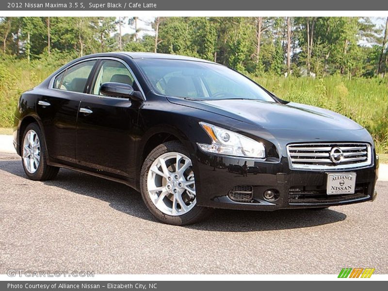 Super Black / Cafe Latte 2012 Nissan Maxima 3.5 S