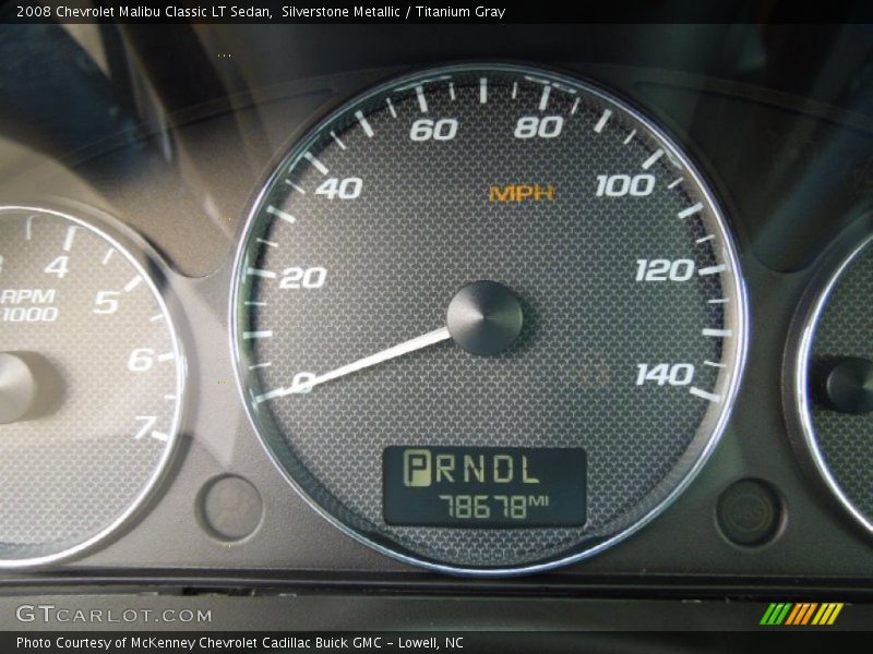 Silverstone Metallic / Titanium Gray 2008 Chevrolet Malibu Classic LT Sedan