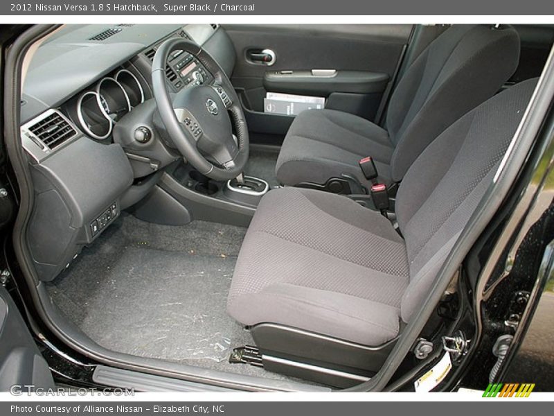 Super Black / Charcoal 2012 Nissan Versa 1.8 S Hatchback