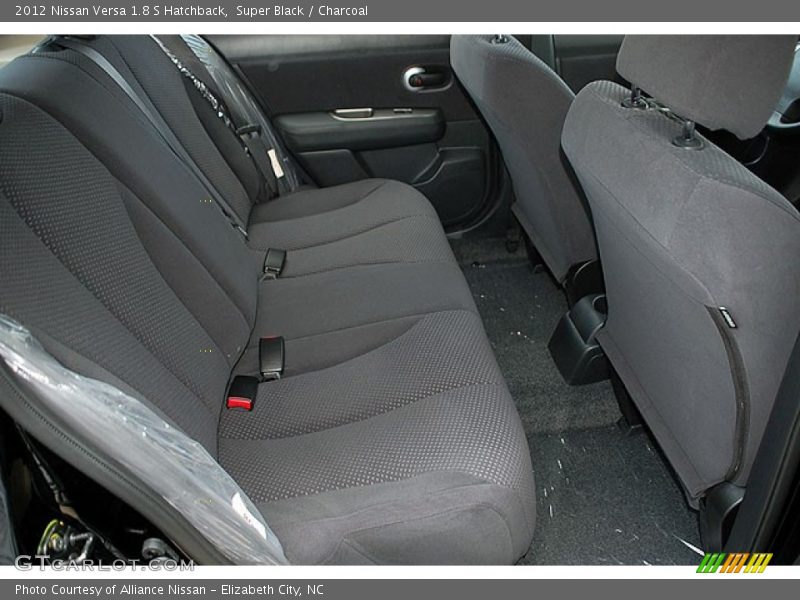 Super Black / Charcoal 2012 Nissan Versa 1.8 S Hatchback