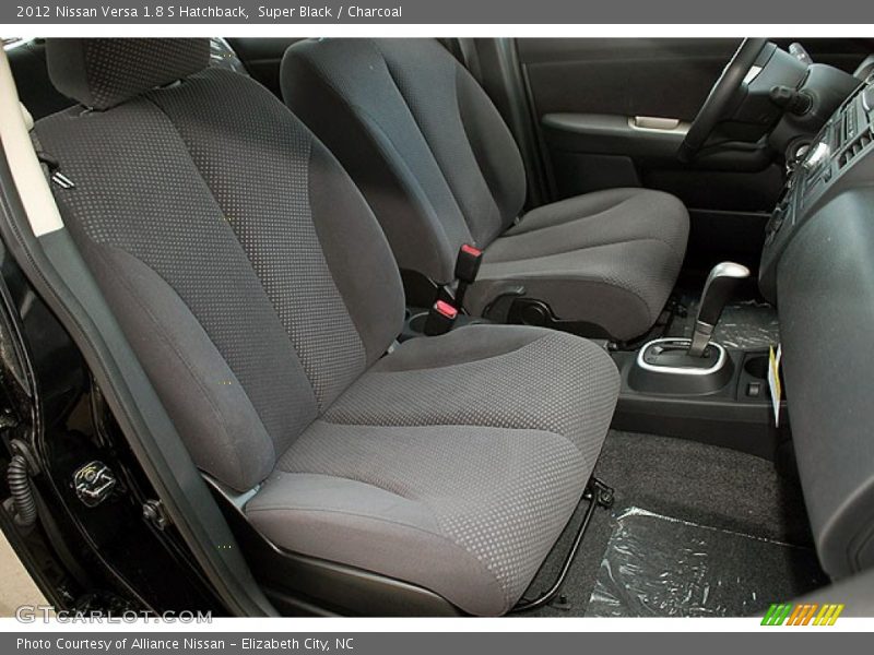 Super Black / Charcoal 2012 Nissan Versa 1.8 S Hatchback