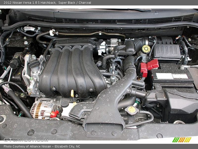 Super Black / Charcoal 2012 Nissan Versa 1.8 S Hatchback