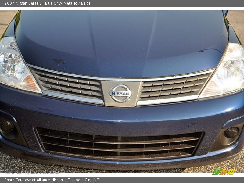 Blue Onyx Metallic / Beige 2007 Nissan Versa S