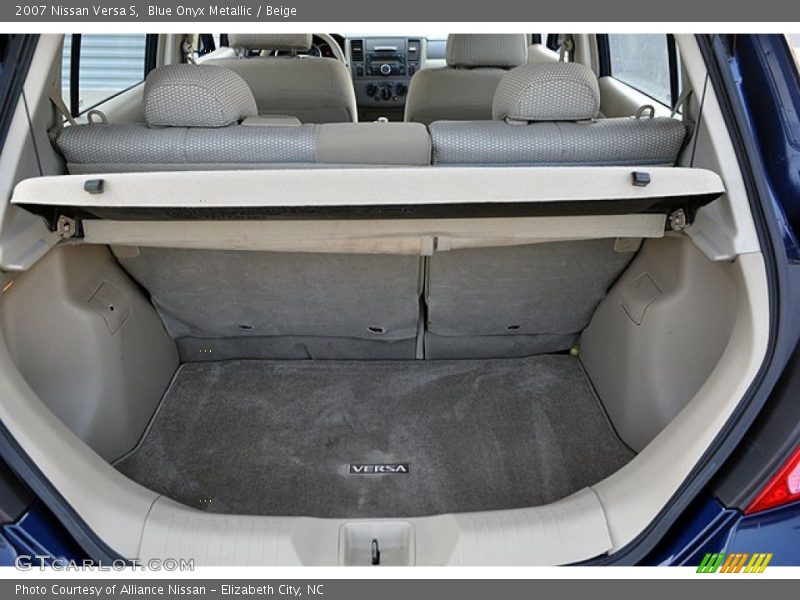 Blue Onyx Metallic / Beige 2007 Nissan Versa S