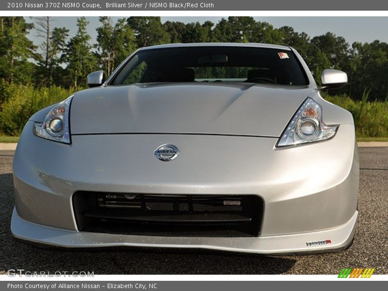 Brilliant Silver / NISMO Black/Red Cloth 2010 Nissan 370Z NISMO Coupe