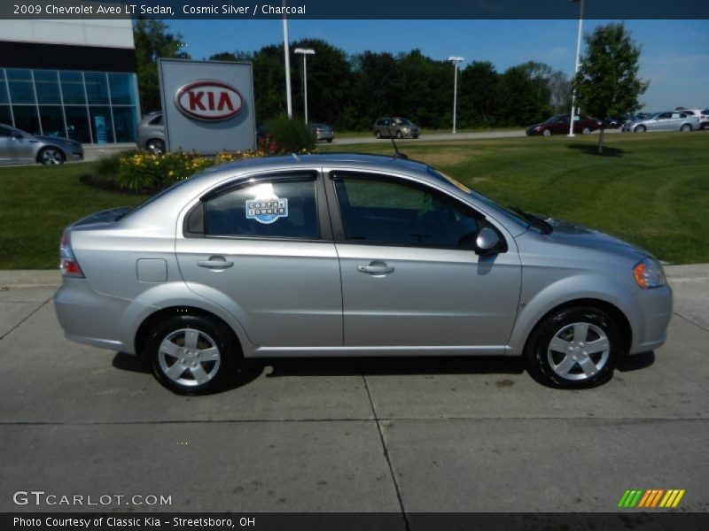 Cosmic Silver / Charcoal 2009 Chevrolet Aveo LT Sedan