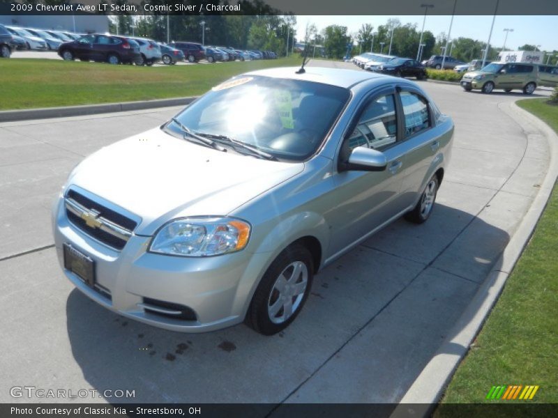 Cosmic Silver / Charcoal 2009 Chevrolet Aveo LT Sedan