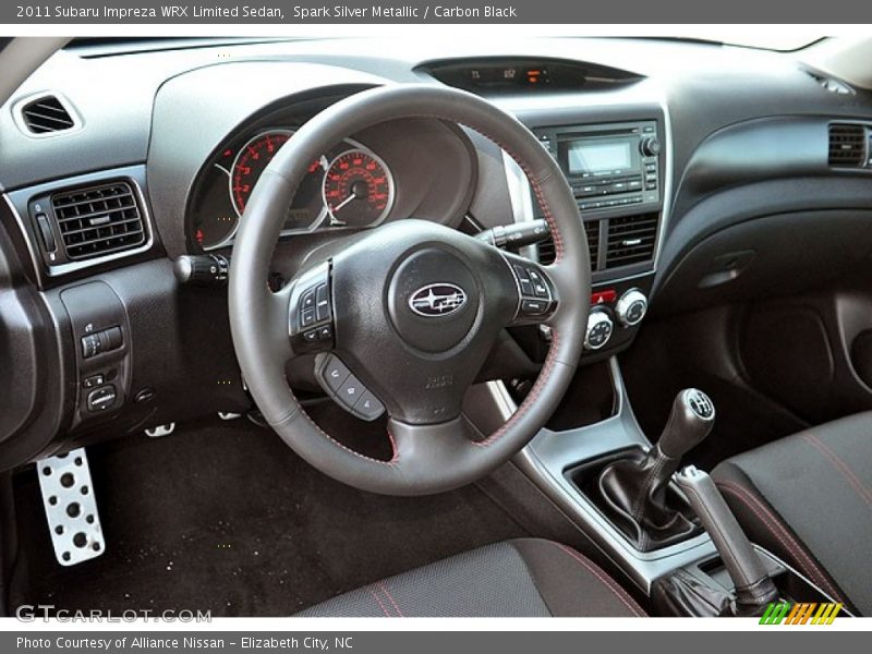 Carbon Black Interior - 2011 Impreza WRX Limited Sedan 