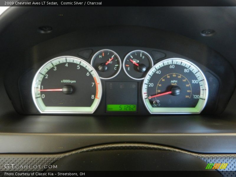 Cosmic Silver / Charcoal 2009 Chevrolet Aveo LT Sedan