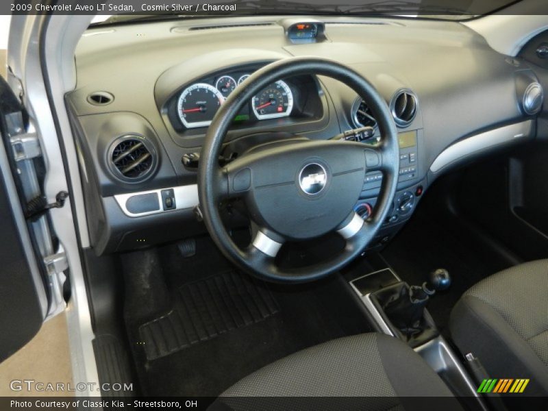Cosmic Silver / Charcoal 2009 Chevrolet Aveo LT Sedan