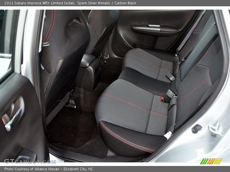 Rear Seat of 2011 Impreza WRX Limited Sedan