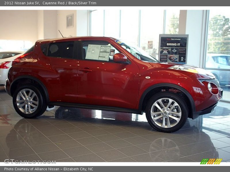 Cayenne Red / Black/Silver Trim 2012 Nissan Juke SV