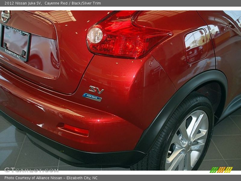 Cayenne Red / Black/Silver Trim 2012 Nissan Juke SV