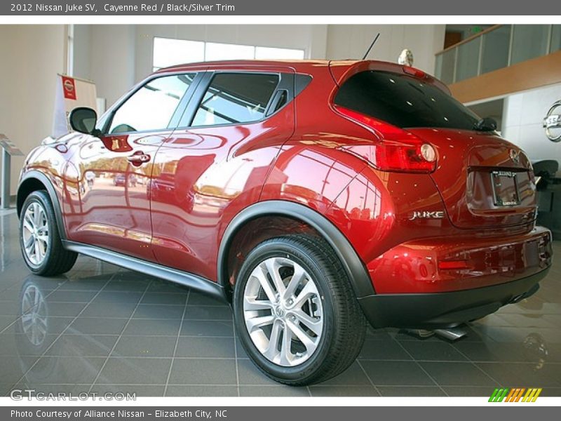 Cayenne Red / Black/Silver Trim 2012 Nissan Juke SV