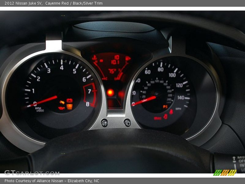 Cayenne Red / Black/Silver Trim 2012 Nissan Juke SV