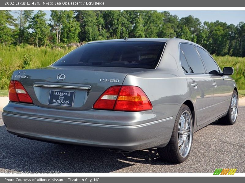 Mystic Sea Opalescent / Ecru Beige 2002 Lexus LS 430