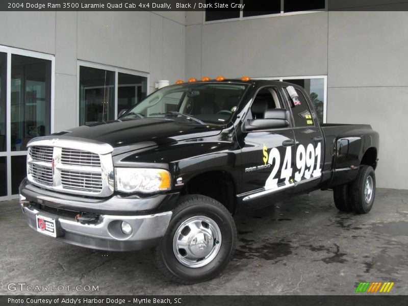 Black / Dark Slate Gray 2004 Dodge Ram 3500 Laramie Quad Cab 4x4 Dually