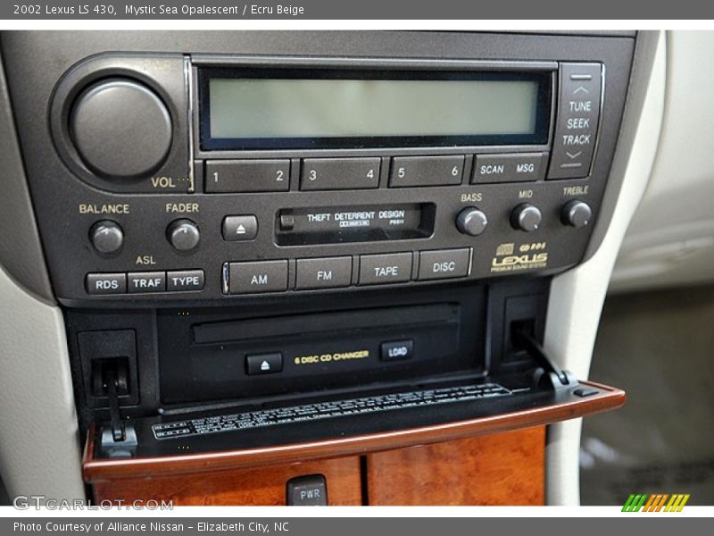 Mystic Sea Opalescent / Ecru Beige 2002 Lexus LS 430