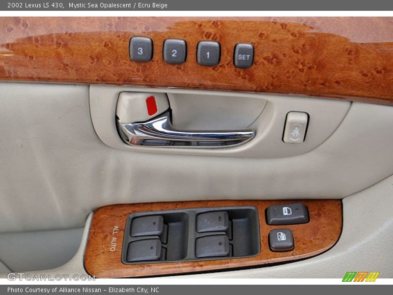 Mystic Sea Opalescent / Ecru Beige 2002 Lexus LS 430