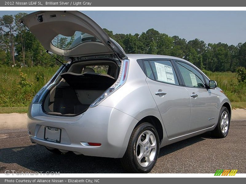 Brilliant Silver / Light Gray 2012 Nissan LEAF SL