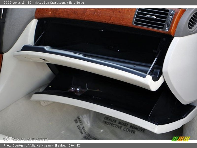 Mystic Sea Opalescent / Ecru Beige 2002 Lexus LS 430