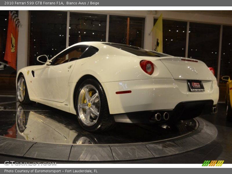 Bianco Avus / Beige 2010 Ferrari 599 GTB Fiorano F1A