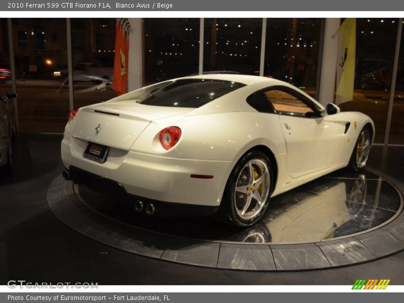 Bianco Avus / Beige 2010 Ferrari 599 GTB Fiorano F1A