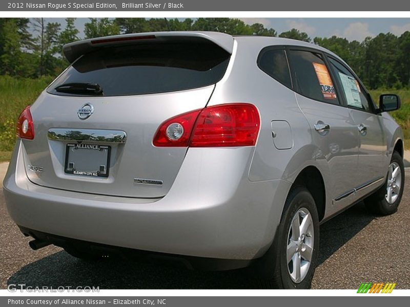 Brilliant Silver / Black 2012 Nissan Rogue S Special Edition