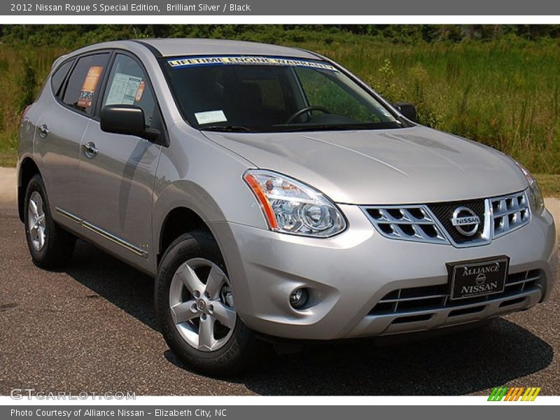 Brilliant Silver / Black 2012 Nissan Rogue S Special Edition