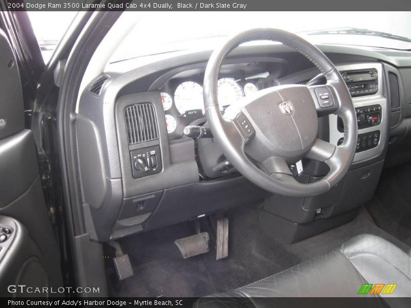 Black / Dark Slate Gray 2004 Dodge Ram 3500 Laramie Quad Cab 4x4 Dually