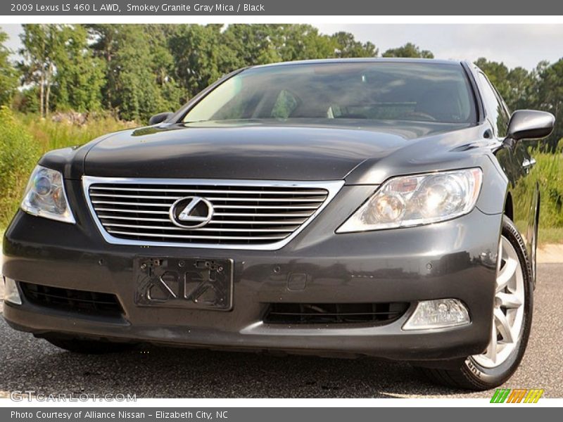 Smokey Granite Gray Mica / Black 2009 Lexus LS 460 L AWD