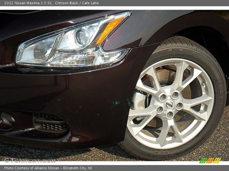 Crimson Black / Cafe Latte 2012 Nissan Maxima 3.5 SV