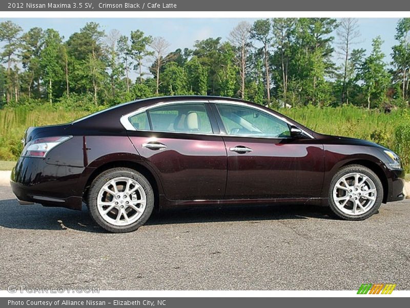 Crimson Black / Cafe Latte 2012 Nissan Maxima 3.5 SV