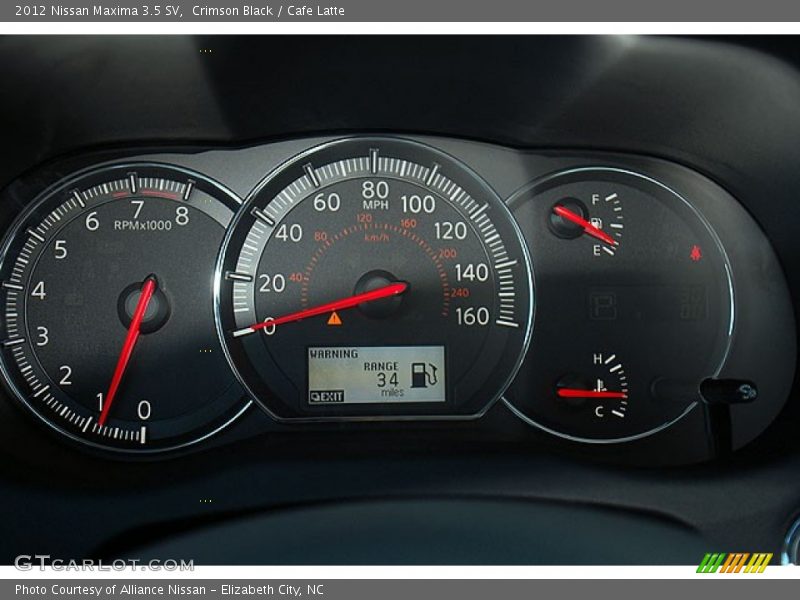 Crimson Black / Cafe Latte 2012 Nissan Maxima 3.5 SV