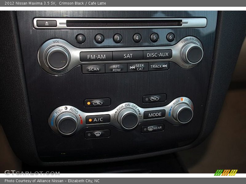 Crimson Black / Cafe Latte 2012 Nissan Maxima 3.5 SV