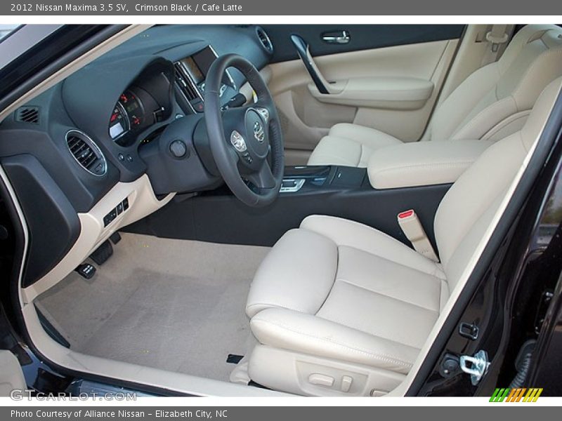 Crimson Black / Cafe Latte 2012 Nissan Maxima 3.5 SV