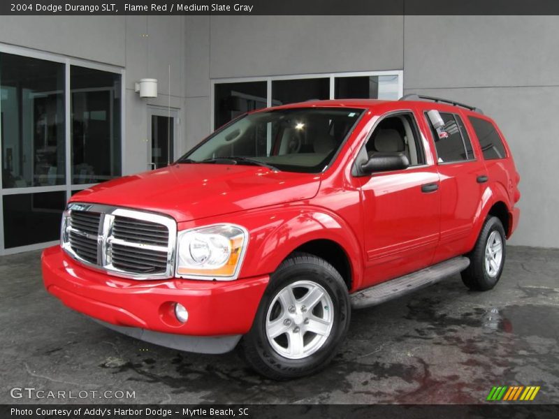 Flame Red / Medium Slate Gray 2004 Dodge Durango SLT