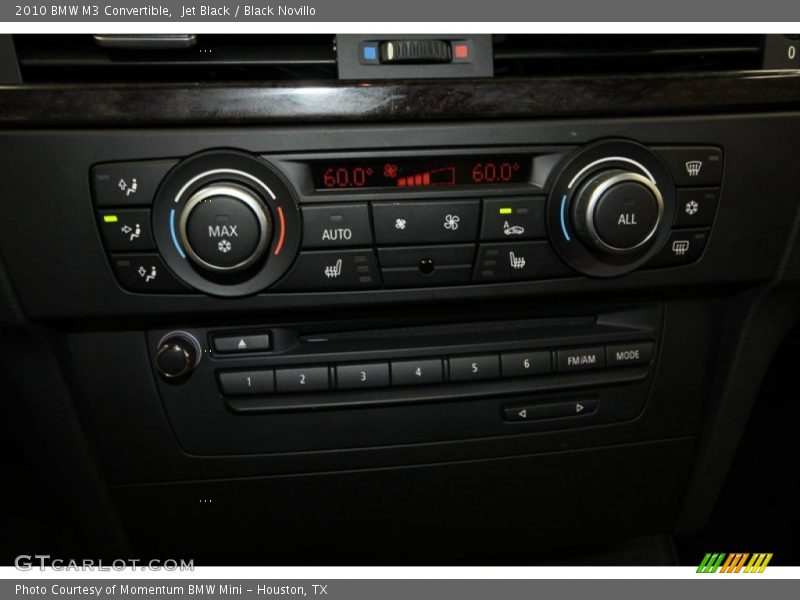Controls of 2010 M3 Convertible