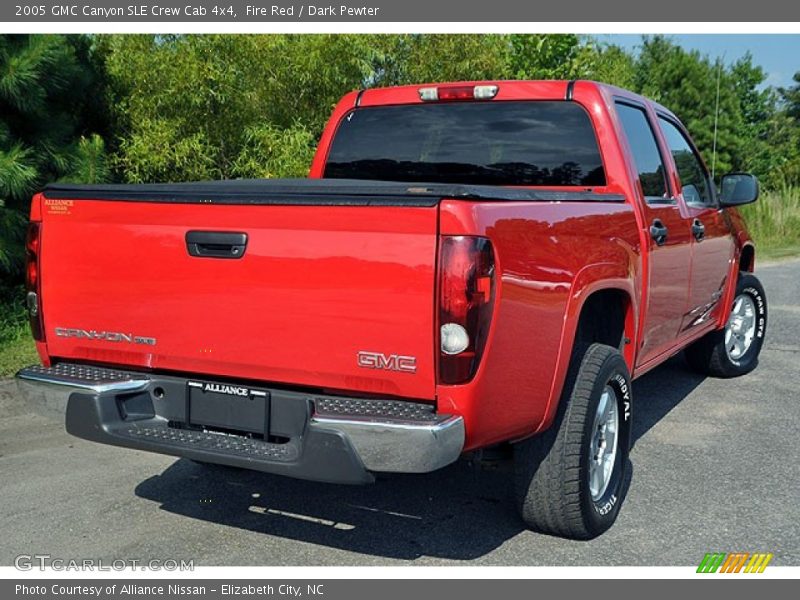 Fire Red / Dark Pewter 2005 GMC Canyon SLE Crew Cab 4x4