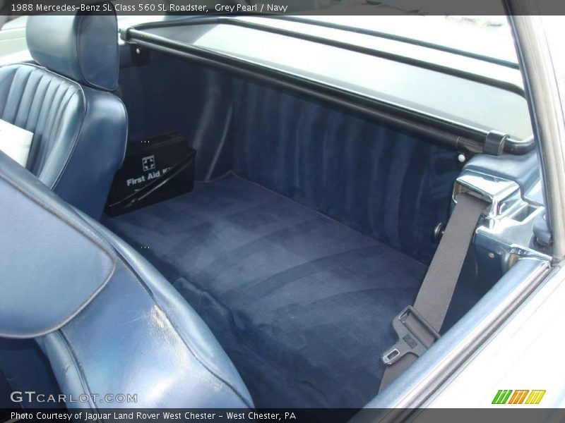 Grey Pearl / Navy 1988 Mercedes-Benz SL Class 560 SL Roadster