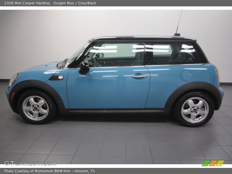 Oxygen Blue / Grey/Black 2008 Mini Cooper Hardtop
