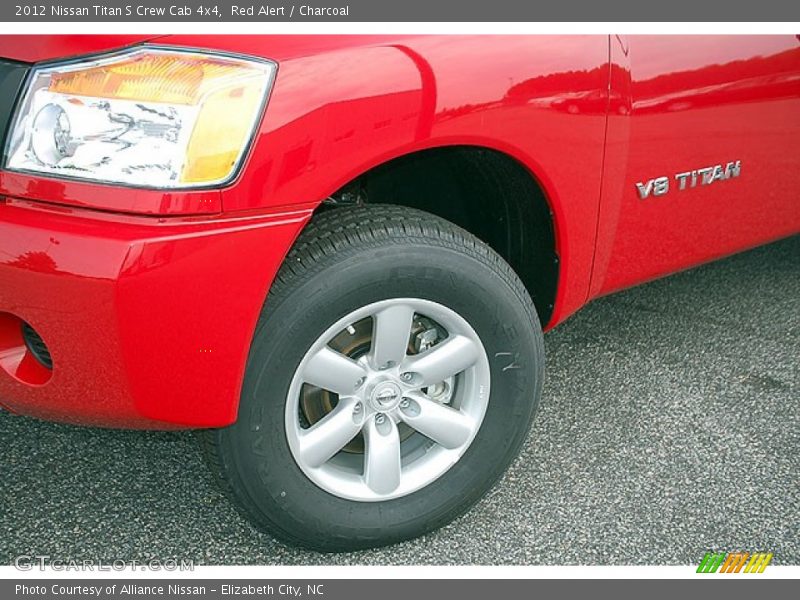 Red Alert / Charcoal 2012 Nissan Titan S Crew Cab 4x4