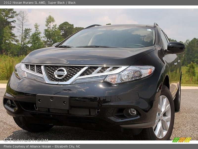 Super Black / Black 2012 Nissan Murano SL AWD
