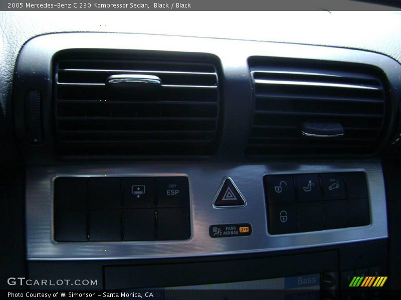 Black / Black 2005 Mercedes-Benz C 230 Kompressor Sedan