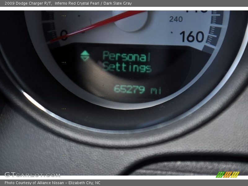 Inferno Red Crystal Pearl / Dark Slate Gray 2009 Dodge Charger R/T