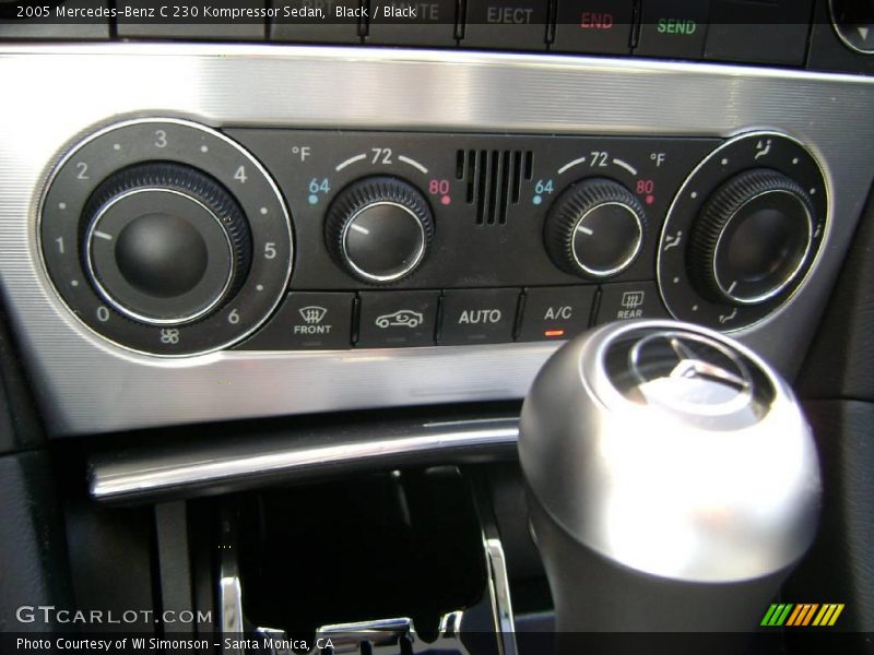 Black / Black 2005 Mercedes-Benz C 230 Kompressor Sedan