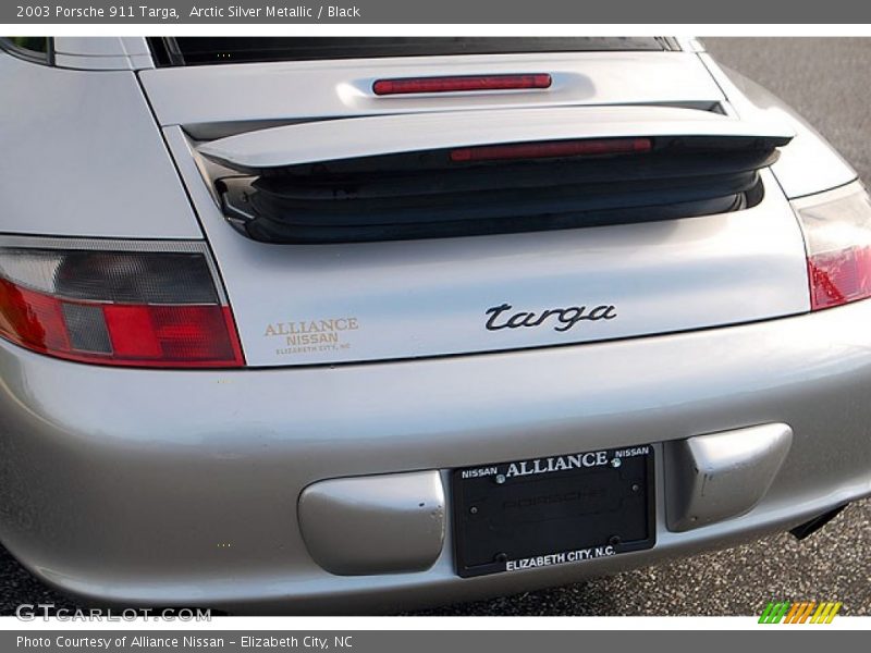Arctic Silver Metallic / Black 2003 Porsche 911 Targa