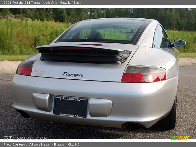 Arctic Silver Metallic / Black 2003 Porsche 911 Targa